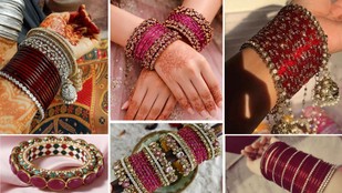Pink bangles | Newlywed-bride bangle-set-ideas | jewellery