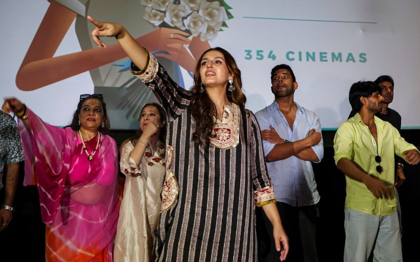 Huma Qureshi CJP protest