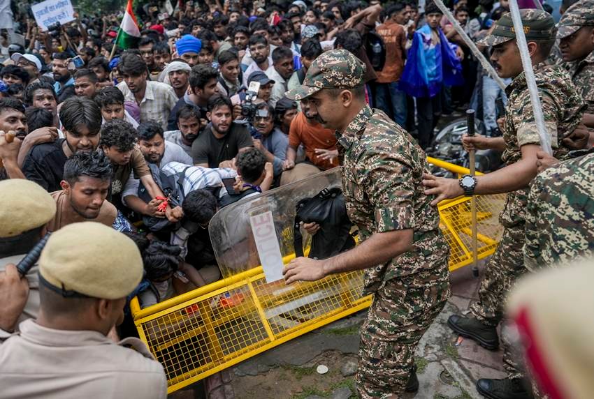 Jantar Mantar during a protest march