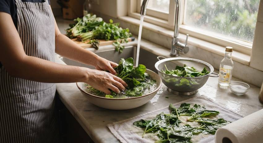 How To Wash Leafy Greens Safely During The Monsoon