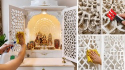 घर का मंदिर हो गया है गंदा, जालियों में जमी गंदगी की इस तरह करें सफाई