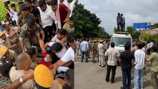 राजस्थान विश्वविद्यालय में छात्रसंघ चुनाव बहाली और राजस्थानी भाषा विभाग की मांग को लेकर प्रदर्शन के दौरान पुलिस कार्रवाई।