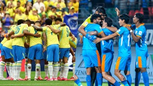 India vs Brazil, Football Match