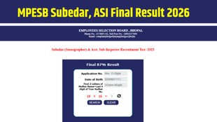 MPESB Subedar Final Result 2026, MPESB ASI Final Result 2026, MPESB Result 2026, MP Subedar Result, MPESB Recruitment 2026, MPESB Final Merit List, MPESB ASI Recruitment