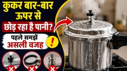 कुकर में सीटी की जगह ऊपर से निकल रहा है पानी, नई रबर खरीदने से पहले जानें लीकेज की सही वजह