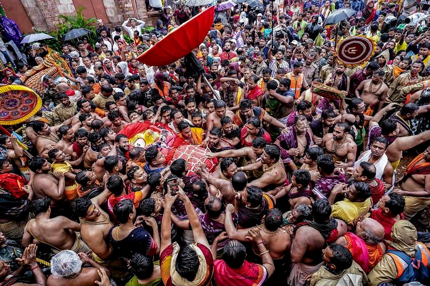 Iconic Rath Yatra Commences in Puri