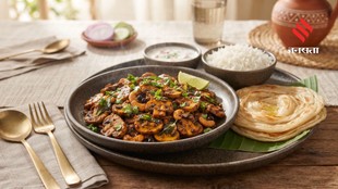 Restaurant-Style Mushroom Ghee Roast