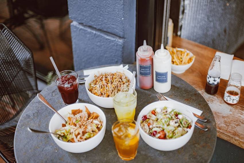 Restaurant salads