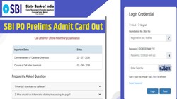 SBI PO Admit Card 2026 Out: एसबीआई पीओ प्रीलिम्स के एडमिट कार्ड जारी, यहां डायरेक्ट लिंक से करें डाउनलोड