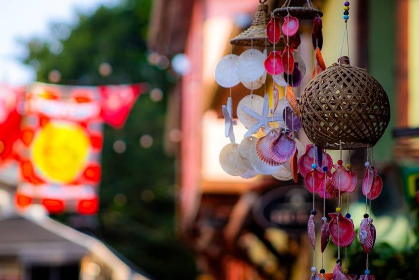 Seashell wind chimes
