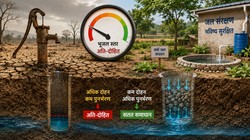 देश की 730 भूजल इकाइयां अति-दोहित, एक-चौथाई क्षेत्र पर बढ़ता जल संकट का दबाव