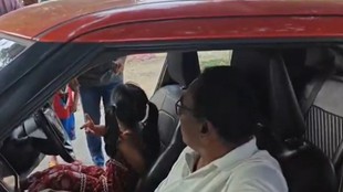 sub inspector minor grand daughter drive car