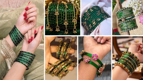 Sawan 2026 | sawan ke liye hari chudiyan | Sawan Special Trending Green Chudi Bangles Set