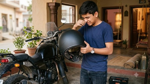 helmet | monsoon | helmet se badbu kaise hataye