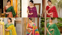 सावन के लिए चुनें बांधनी और लहरिया डिजाइन की ये खूबसूरत साड़ियां, मिलेगा एलिगेंट लुक