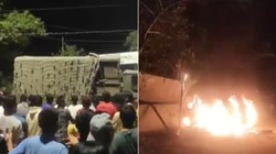 पत्थर फेंके, वाहनों में लगाई आग, मणिपुर में असम राइफल्स के कैंप पर हमला