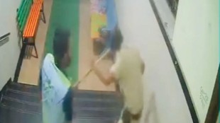 mumbai news, Mumbai police, mumbai kalyan policeman cctv footage
