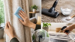 Cleaning Tips: पर्दे या कारपेट को बिना धोए इन तरीकों से करें साफ, बारिश में सीलन की बदबू हटाने में मिलेगी मदद