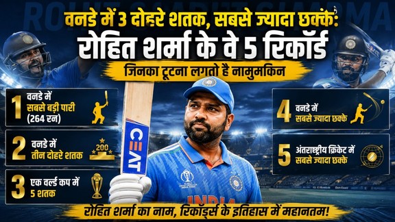 rohit sharma, ODI Record, rohit sharma world records