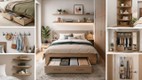 small space bedroom storage ideas | storage ideas for small bedrooms on budget | storage tips for small bedrooms