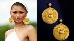 zendaya gold disc earring | zendaya gold disc earring history | zendaya earrings history