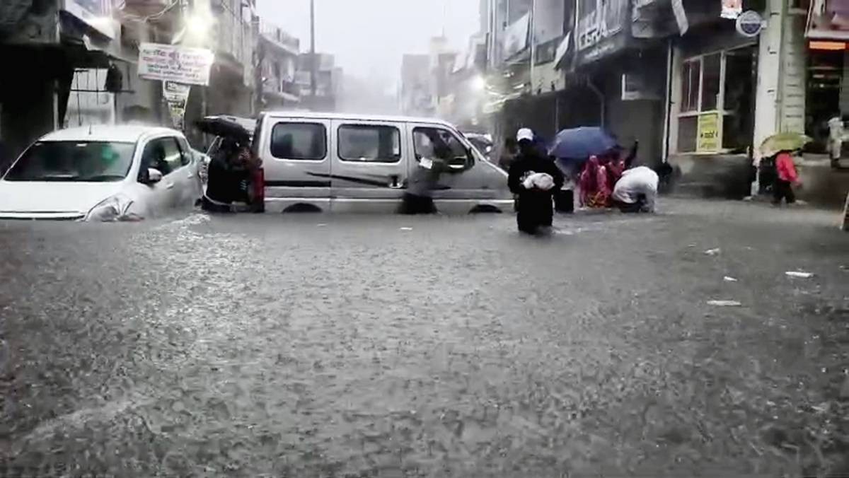 Rain Brings Delhi to a Standstill