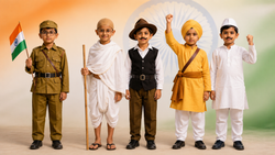 15 अगस्त के दिन बच्चों को दें स्वतंत्रता सेनानियों का लुक, यहां से लें ड्रेस आइडिया