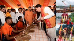 उत्तराखंड: मुख्यमंत्री ने स्वास्थ्य सेवा शिविर का किया शुभारंभ, श्रद्धालुओं को अपने हाथों से परोसा भोजन