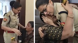 पानी बहाल हुआ तो बैसाखी पर 25 किमी चलकर थैंक्यू बोलने पहुंची महिला, छोटा सा तोहफा देते वक्त रो पड़ी, एसपी श्रद्धा ने लगाया गले
