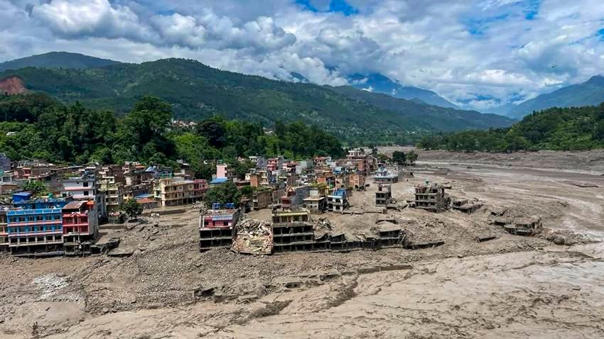 Nepal floods 2026 Satellite Pictures