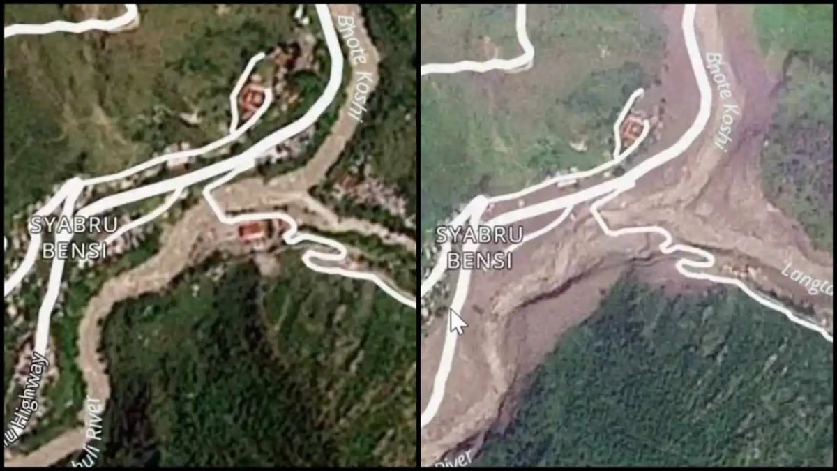 Nepal flash flood images