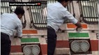 Indian Railways, railway worker, Indian flag