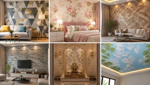 how to hide wall dampness without paint | wallpaper designs for home decor | deewar ki seelan kaise chupayen