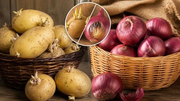 aalu pyaj ko kharab hone se kaise bachaye | How to store your potatoes and Onions