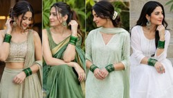 सावन लुक को बनाएं खूबसूरत और एलिगेंट, ग्रीन बैंगल्स को इन 4 आउटफिट के साथ करें स्टाइल