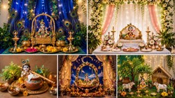 जन्माष्टमी पर मंदिर को दें अलग लुक, फूलों से लेकर मटकी तक इन तरीकों से कर सकते हैं सजावट