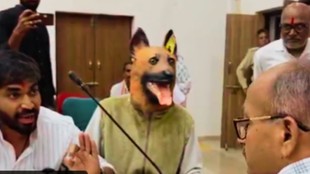 khandwa, madhya pradesh, stray dog menace, dog mask protest