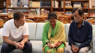 rahul gandhi meet ankita bhandari parents