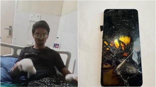 Samsung Phone Explodes, Greater Noida