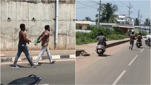 Man dragged, Andhra Pradesh, Vizianagaram, 30 thousand payment dispute, Viral Video,