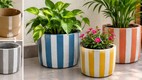 Cardboard Round Flower Pot