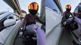 Gurugram News, Gurugram hit and run, woman biker accident