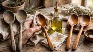 How to polish wooden utensils