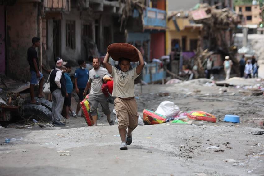 Nepal affected people