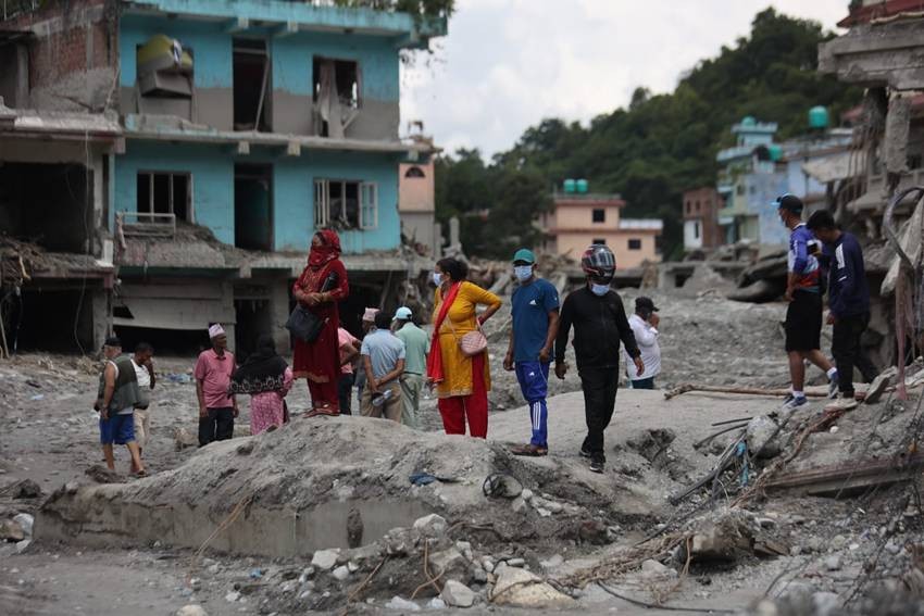 After Flash Flood Nepal