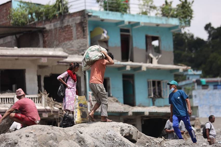 After Flash Flood Nepal Photos