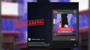 fact check, Lighthouse Journalism, misleading claim, fake news, Mosque demolition, West Bengal news
