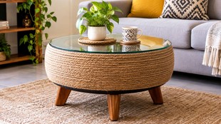 Old Tyre Coffee Table