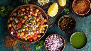 chana chaat recipe | how to make chana chaat | protein breakfast recipe