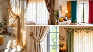creative ways to hang curtains | how to hang curtains | ways to hang curtains for luxury look